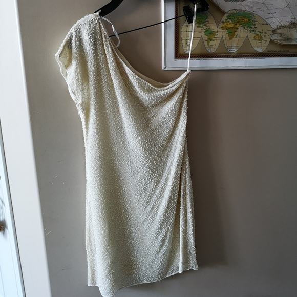 Beaded one shoulder dress - Picture 1 of 3